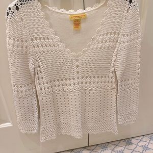 Sexy Catherine Malandrino crochet top